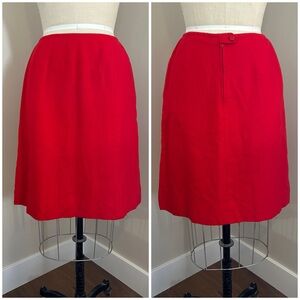 VTG 90s Pendleton 100% Wool Skirt Pencil Herringbone A-line Classic Preppy Sz 14